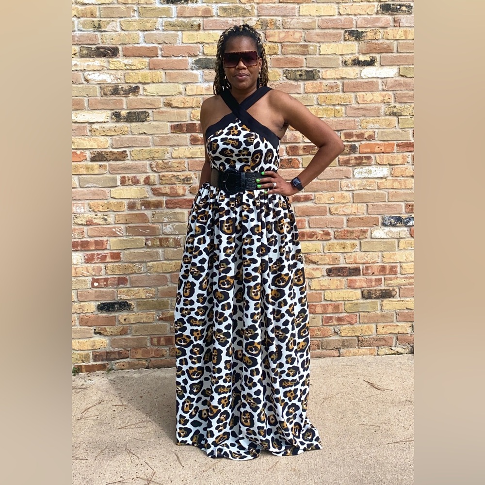 Tall Leopard print maxi dress